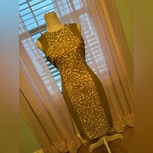 Calvin Klein leopard shift dress